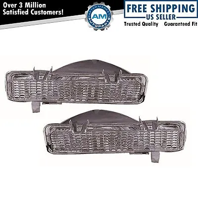 Diamond Bumper Mounted Parking Marker Light Pair Set For S10 Blazer S-15 Pickup • $26.95