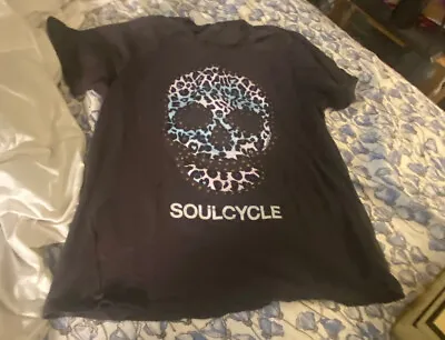 $39 • Buy Lauren Moshi X Soulcycle Embellished Skull T Shirt Large