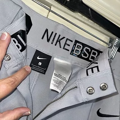 Nike Baseball BSBL Mens Size Large Gray Vented Pants EUC • $19.99