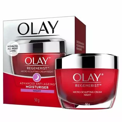 $58.12 • Buy Olay Red Regenerist Micro-Sculpting Day Night Cream Reduce Wrinkles Lines 50g