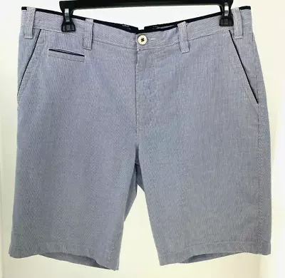 Pedro Del Hierro PdH Men's Shorts USA 32 Med Blue Piping Pockets Bermuda Walking • $8.98