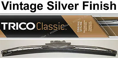 Classic Wiper Blade 12  - Antique Vintage Styling - Silver Finish - Trico 33-122 • $15.96