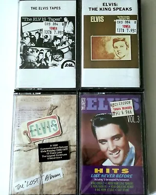 Elvis Presley 4 Sealed Cassette Tape Lot The Lost Album King Speaks Rca Record • $50