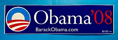 2008 Barack Obama Presidential Primary Campaign Bumper Sticker 11.5  X 3  • $6.99