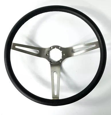 Black 3 Spoke Steering Wheel For 1969-72 Chevy Chevelle Nova Camaro & Impala • $144.99