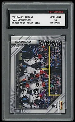 $34.99 • Buy EVAN McPHERSON 'MONEY' 2021 PANINI INSTANT 1ST GRADED 10 PLAYOFF ROOKIE CARD 188