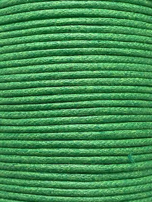 £4.19 • Buy 2mm Waxed Cotton Cord String 5m To 70m Jewellery Making Necklace Bracelet *NEW*