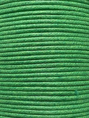 2mm Waxed Cotton Cord String 5m To 70m Jewellery Making Necklace Bracelet *NEW* • £4.19