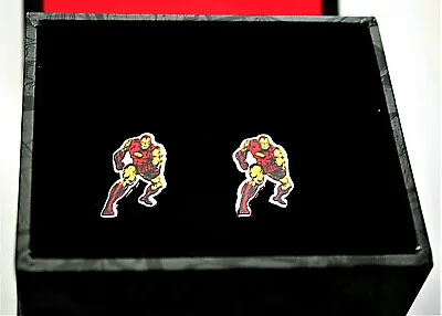 $46.05 • Buy Marvel Comics Classic Iron Man Standing Cufflinks New Gift Box 