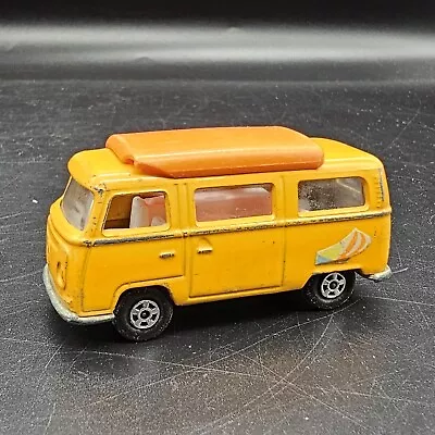 MATCHBOX SUPERFAST VOLKSWAGEN CAMPER VAN No 23 VINTAGE DIECAST 1970 ORANGE • $15