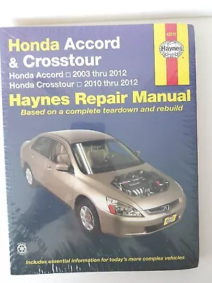 Honda Accord Manual 2003-2012 & Crosstour 2010-2012 Haynes Repair 42015 (New) • $35