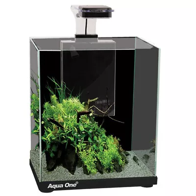 Aqua One Focus 23 Aquarium 23L Fish Tank Filter LED Lighting Glass Rectangle • £77.95