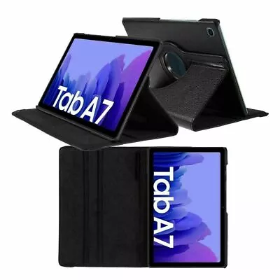 Samsung Galaxy Tab A7 10.4  T500 T505 2020 Leather Stand Flip Cover Tablet Case • £3.95