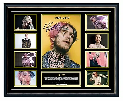 $109.99 • Buy Lil Peep Tribute 1996-2017 Signed Limited Edition Framed Memorabilia