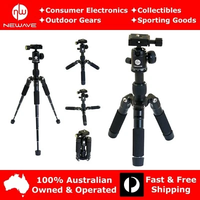 $68.59 • Buy NEWAVE 20'' Compact Professional Heavy Duty Tripod Stand 4 DSLR Camera Camcorder
