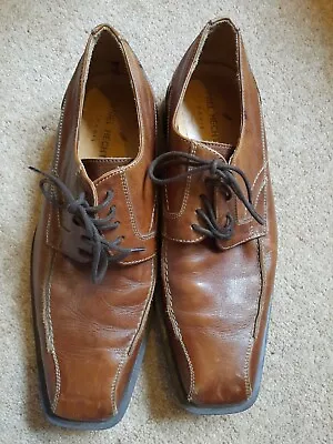 Daniel Hechter Mens Shoes Brown Size 41or Uk 7.5 Leather GC Lace Ups  • £8.50