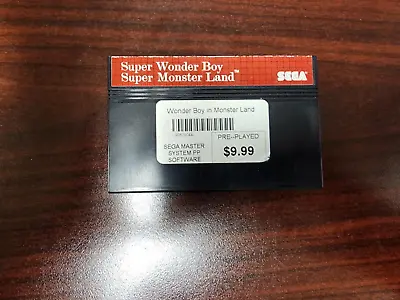 Super Wonder Boy In Monster Land (Sega Master 1988) CARTRIDGE ONLY • $24.95