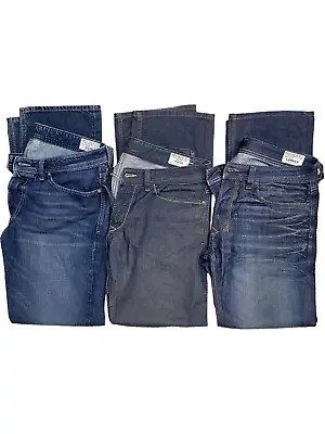 LOT OF 3 Diesel Jeans Men 34X32 VIKER LARKEE Denim Blue Regular Straight • $199