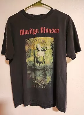 Fair Condition Vintage Marilyn Manson Hierophant Death Tarot Cards Tshirt Sz M • $140