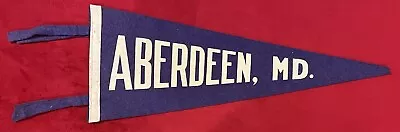 Vintage Aberdeen Maryland 17 Inch Pennant Harford County Proving Ground • $25.99