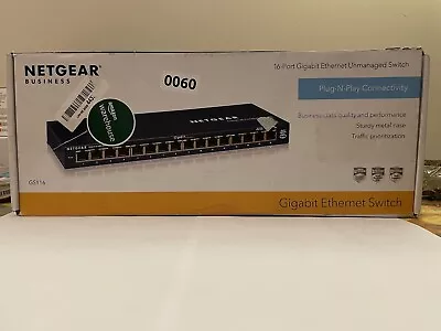 Netgear Prosafe 16 Port 10/100 External Switch W/POE FS116P V2 ( Untested ) • £89