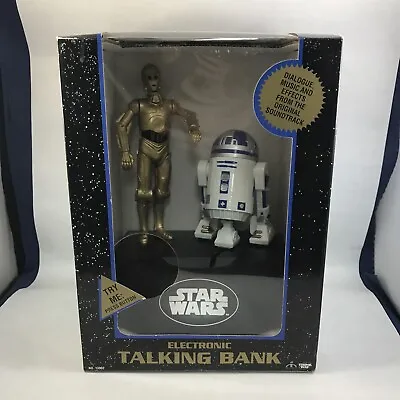 Star Wars Electronic Talking Bank C3-P0 R2-D2 New In Box 1997 Thinkway Toys • $40