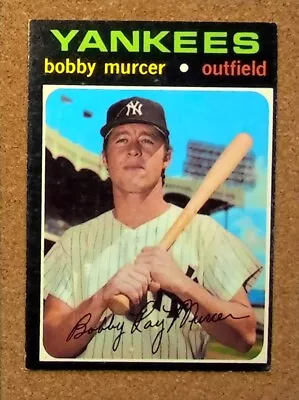 1971 Topps #635 Bobby Murcer New York Yankees Baseball Card • $8