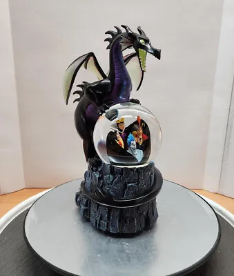 Disney Villains Maleficent Dragon Musical Snow Globe With Original Box • $265