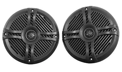 Pair Rockville RMSTS65B 6.5  800w Waterproof Marine Boat Speakers 2-Way Black • $49.95