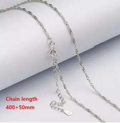 925 STERLING SILVER 1.2MM ADJUSTABLE 16-18 INCH Singapore PENDANT CHAIN • $6.95