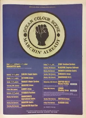 £5.99 • Buy Ocean Colour Scene - Vintage Press Advert - Marchin’ Already Tour - 1997