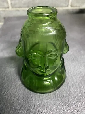 $12.99 • Buy Vintage 1970's Wheaton NJ Green Glass Gent George Washington Ink Well Bottle