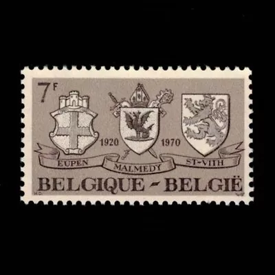 Belgium Scott 795 Arms Of Eupen Malmedy & Saint 1970 MNH • $1.99