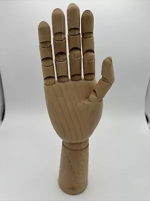 Flexible & Jointed Artist Wooden Articulated Right Hand 12  Model Mannequin • $20