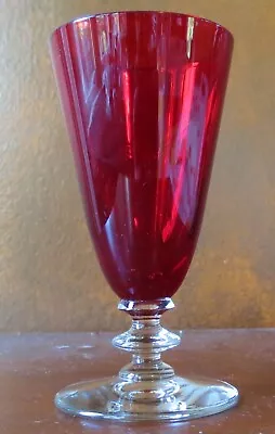 Morgantown Radiant Ruby Red #7685 Stem 4 ¾” Footed Tumbler Juice Glass(s) • $15.99