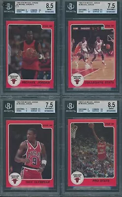 1986 Star Michael Jordan Complete 10 Card Set All Bgs Graded • $6350