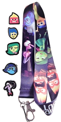 $12.95 • Buy Inside Out Lanyard Set With 5 Trading Pins Walt Disney World Parks ~ Brand NEW