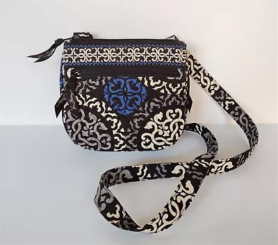Vera Bradley Womens Hipster Crossbody Shoulder Bag Handbag Canterberry Cobalt • $24.99