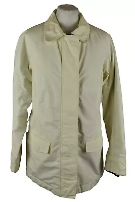 MUSTO Beige Windbreaker Jacket Size Uk 12 Womens Full Zip Outdoors Outerwear • £35