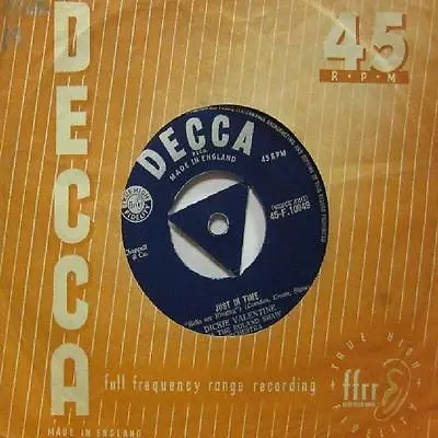 £2.49 • Buy Dickie Valentine(7  Vinyl)Just In Time-Decca-F 10949-UK-VG/VG