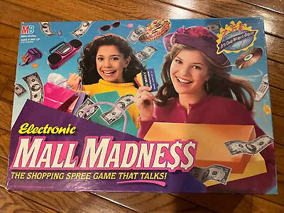 Electronic MALL MADNESS Vintage Board Game 1996 Milton Bradley Clean Parts Lot • $65