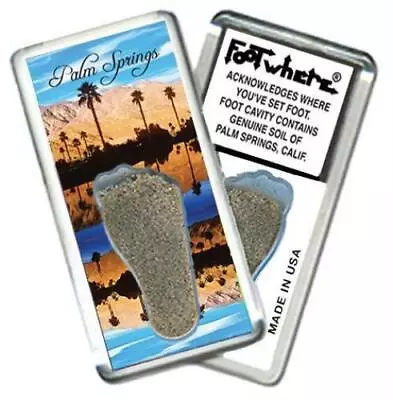 Palm Springs CA FootWhere® Souvenir Fridge Magnet. Made In USA • $7.99