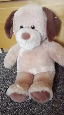 Build A Bear Cute Light Brown Puppy Dog Dark Brown Ears / Tail Plush • £8