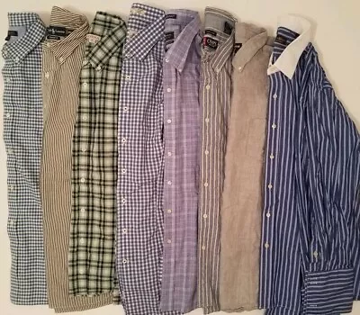 Lot Of 4 Button Front Shirts Long Sleeve Mens Size XL • $24.99