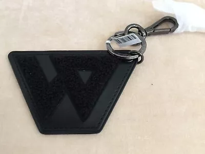 TUMI X Westbrook Keychain KEY Fob Ring Dangler Black Leather Leash Clip 2.6x3.9  • $159