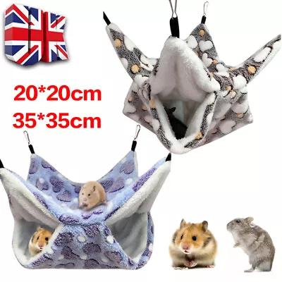 Ferret Rat Squirrel Pet Bird Hamster Hammock Hanging Cage Nest Bed House Toys~ • £4.58