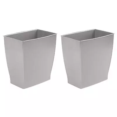 Basket Trash Can Waste  Bathroom Kitchen Idesign 64783M2 Spa Mono Rectangular 2 • $34.99