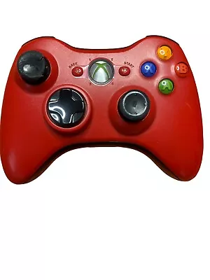 Genuine OEM Microsoft Xbox 360 Resident Evil Red Wireless Controller Works Great • $25.99