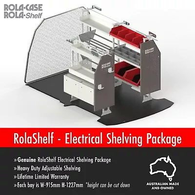 RolaCase Electrical Shelving Package Heavy Duty Van Racking System GENUINE Cargo • $5300