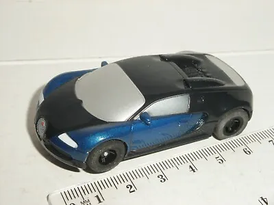 12V MICRO Scalextric - Bugatti Veyron Blue - Exc. Cdn. • £7.50